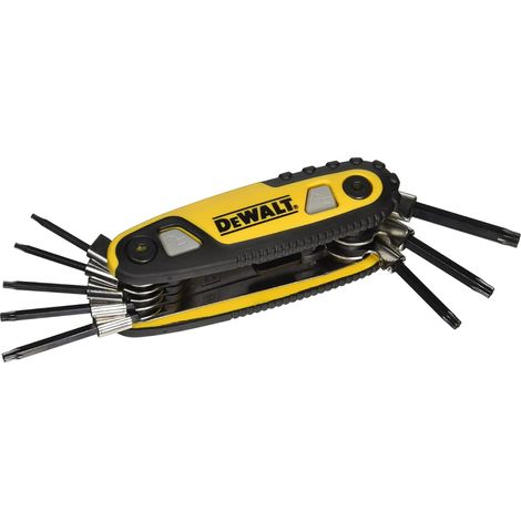 DeWalt DWHT70264 Ergonomic Design Folding Locking Torx Hex Key Set (1/4)