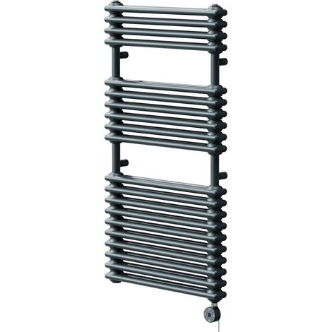 Hayes Anthracite 1140mm x 600mm Designer Digital Thermostatic Electric Heated Towel Rail (1/5)