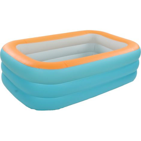Lot gonflable pliable pour enfants 3 couches, piscine de bain extérieure 1,5 m/5 pi, pour jardin (1/5)