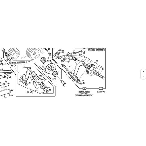 KUBOTA GIANNI FERRARI 95599260000 RIEMENSPANNER-KIT FÜR PG KUBOTA D722 MOTOR