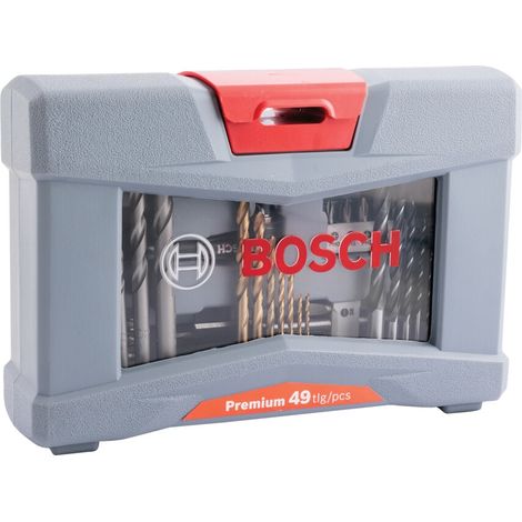 Bosch Premium X-Line Drill Bit & Screwdriver Bit Set 49 Pieces in Plastic Carry