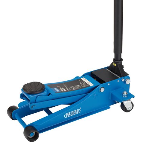 Draper 2-Tonne Low Profile Trolley Jack with 85mm to 430mm Lifting Range (Model 28497) (1/2)