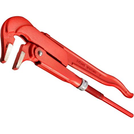 CFH AZ 718 Pince pour robinetterie 90° 1" – Pince pour robinetterie 1" en acier au chrome vanadium, réglable en continu, poignée ergonomique, mâchoires de protection, idéale pour (1/2)