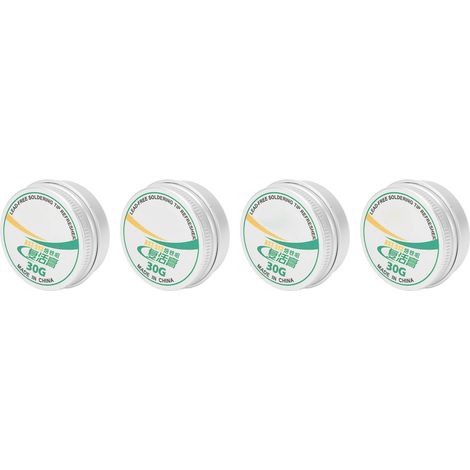 4 Stück Lötspitzenreinigungspaste, Zinnpulver, reinigt oxidierte Lötspitzen, 30 g (1/5)