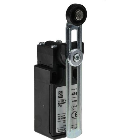 Interrupteur de fin de course RS PRO, Levier à galet réglable, NO/NF, 10A, 400V ( Prix pour 1 ) (1/3)