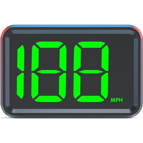 Compteur de vitesse numérique à affichage tête haute, GPS MPH pour voitures et camions, Plug and Play, grand écran haute définition (1/5)