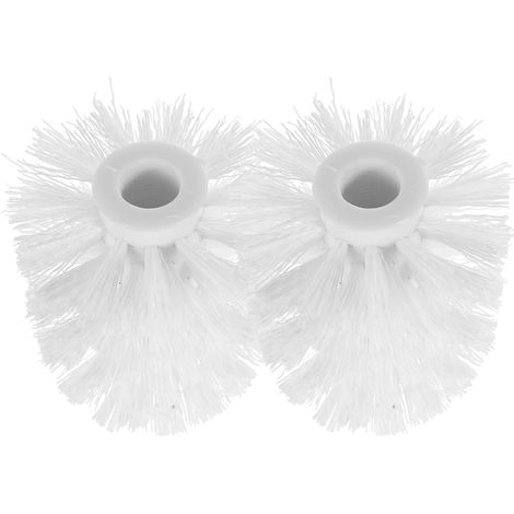 Lot de 2 têtes de rechange pour brosse de toilette à poils durs, salle de bain (1/5)