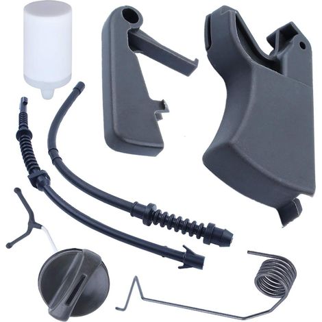 Adefol Kit de ressort et ligne de retour de carburant de gâchette d'accélérateur pour tronçonneuse Husqvarna 445 450 450E 445E (1/5)