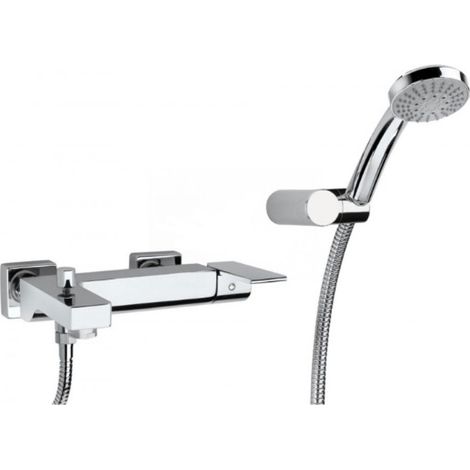 Jacuzzi twilight miscelatore vasca esterno con deviatore e doccetta cromo.