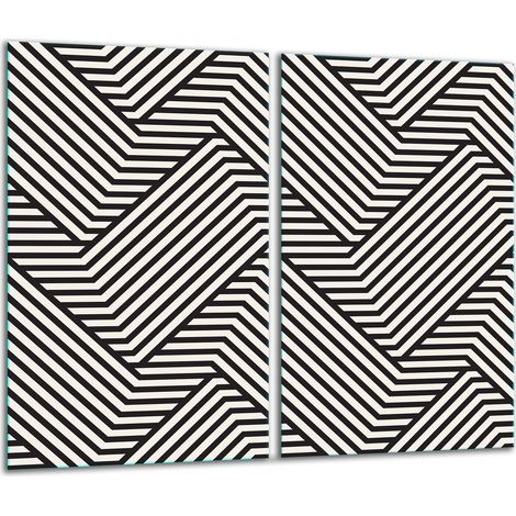 Tagliere in vetro 2 pezzi 30x52 cm con motivo (1/5)