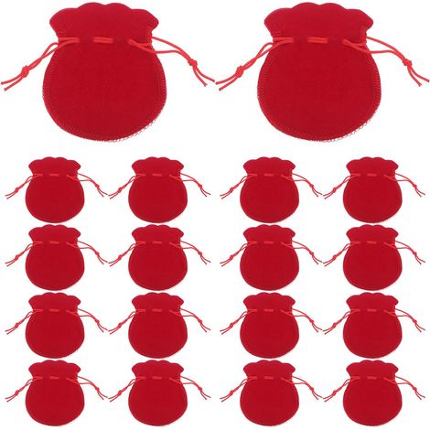 100 Pièces Petite Pochette à Bijoux à Cordon, Doublure Douce (1/5)