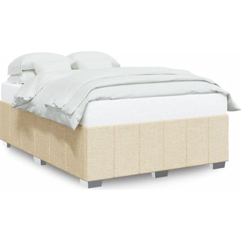 Maison Exclusive - Giroletto senza Materasso Crema 160x200 cm in Tessuto (1/5)