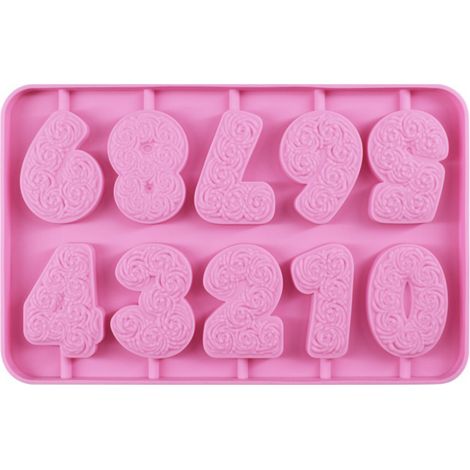Moules numériques en silicone -0-9Moule à chiffre d'anniversaire (1/5)