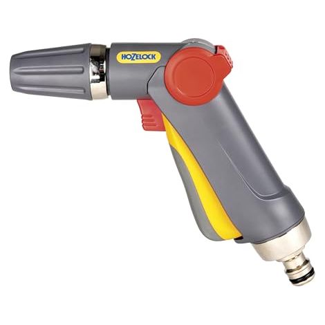 Hozelock Jet Plus Multi Spray Gun Metal Three Spray Patterns Garden Watering