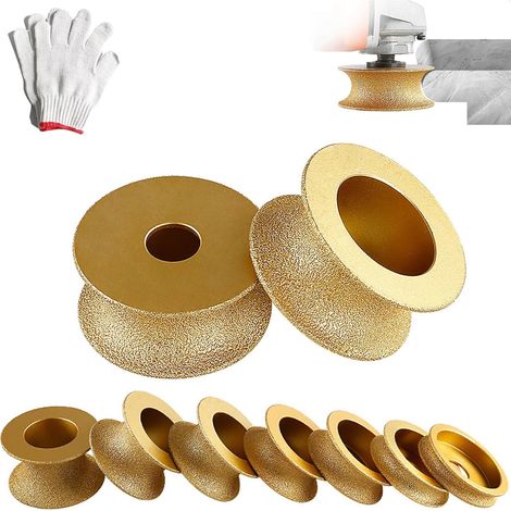 Roue de rectification de diamant de bord, roue de diamant à main de profil, outil de coupe de disque WheelGrinder de coupe de diamant rond(30mm) (1/5)