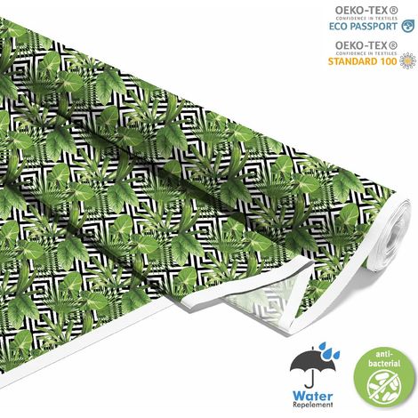 TESSUTI DECORATIVI PER ESTERNI OXFORD - Motivo Foglie della Giungla I DX415 (1/5)