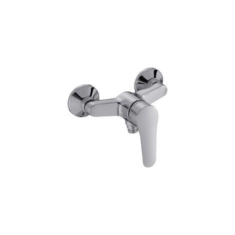 Mitigeur de douche mural July chromé – Cartouche Eco 50% – Débit 14 l/mn – Installation murale 2 trous – Norme NF (1/4)