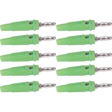 10 pièces connecteurs banane 4mm pour soudeurs, chargeurs et générateurs, couleur verte
