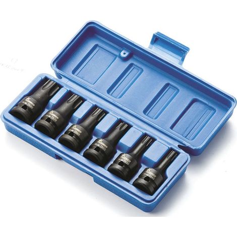 Serie de douilles torx a impact T40 - T70 1/2 si423m006