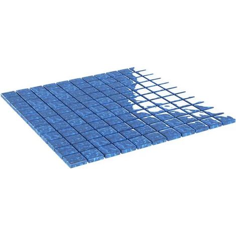 Mosaïque en verre, 11 pièces, bleue, 50 x 50 cm (1/5)