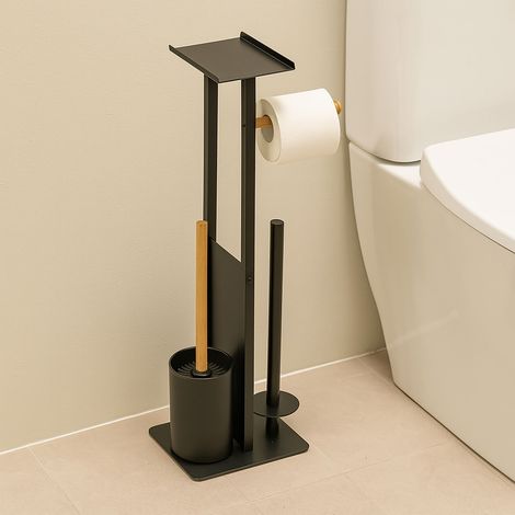 Toilettenpapierhalter - metall bambus freistehend