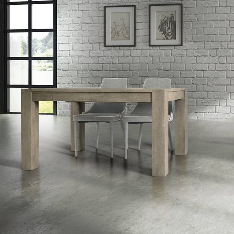 GAREY - tavolo da pranzo allungabile rovere patinato (1/2)
