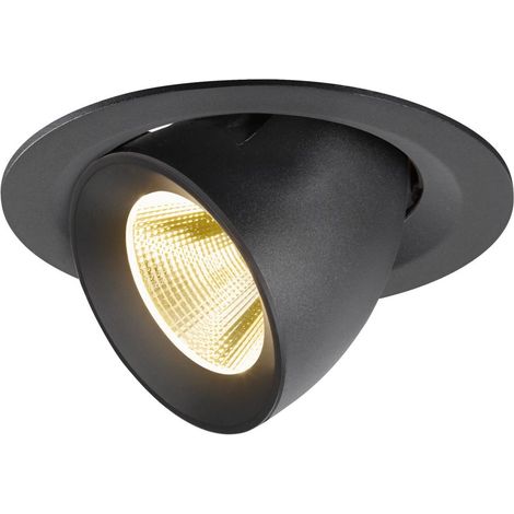 Spot encastré NUMINOS® GIMBLE M intérieur 3000 K 20° noir - SLV - 1009559