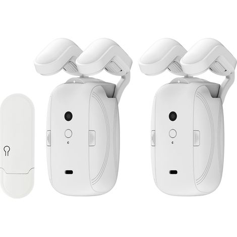 Abrecortinas eléctrico Tuya con motor Wifi, batería de 4000 mAh, compatible con Google Home y Alexa, control por voz para barras de cortina. (1/5)