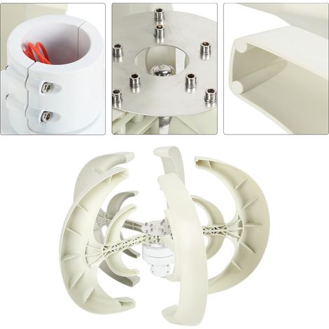 Éolienne double couche lanterne 5 pales générateur 600W 12V producteur d'électricité (1/5)