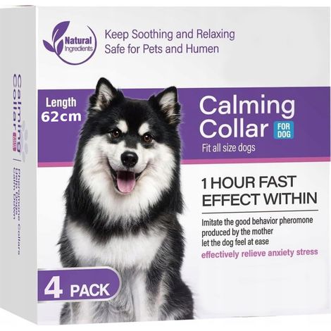 4x Anti-Stress-Halsband mit Hundepheromonen
