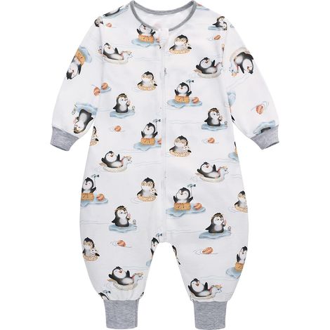 Gigoteuse pour bébé avec jambes 0,5 tog 100% Coton Manche Longue Sac de Couchage pour bébé Unisexe pour fille et garçon (1/5)