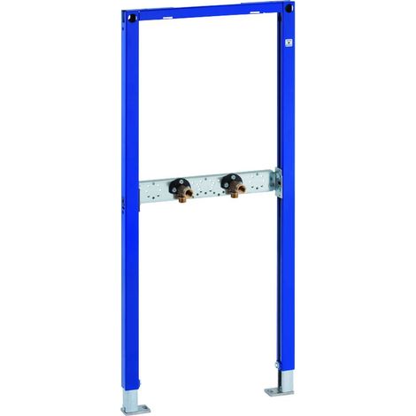 Bâti support WC Geberit Duofix 112cm – Autoportant – Pour montage en applique ou paroi – Cadre bleu avec fixation réglable