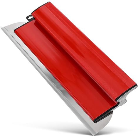 Spatule Enduit Lissage Set,Lame à Lisser en Acier Inoxydable,Lame de Spatule,Outils de Spatule(15cm, 25cm,40cm,60cm,80cm),pour Enduire les Murs et les Plafonds (rouge 2) (1/5)