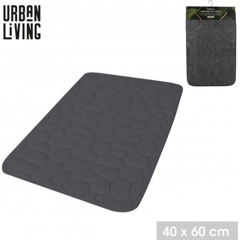TAPIS DE BAIN MEMOIRE DE FORME GRIS 40X60CM