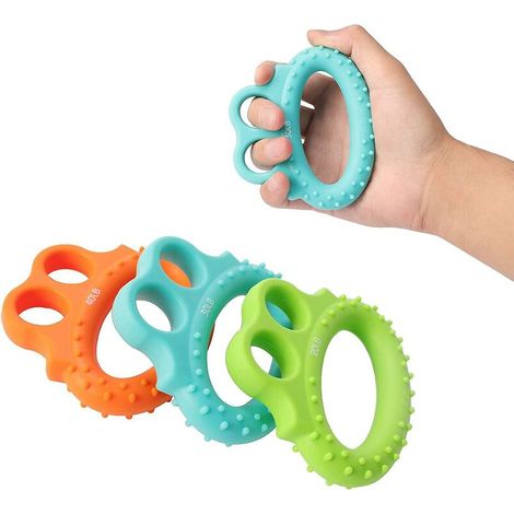 Angry Frog Finger Grip 3 (Bleu + Vert + Orange) (1/5)