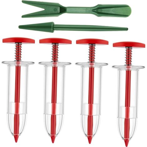 1ensemble Mini Distributeur De Semences Portatif Outil De Jardinage pour Semoir à Main Épandeurs Rouges Accessoires (1/5)