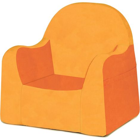 P''kolino Little Reader, Sillón liviano y cómodo para el pequeño niño lector sillita para bebes con forro de microfibra resistente, Naranja (Orange) (1/4)