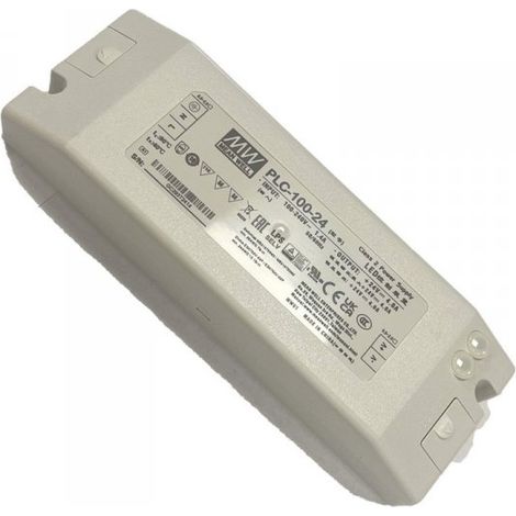 MW MEAN WELL PLC-100-24 Alimentatore 24V 4A 100W Con Scatola Chiusa In Plastica Input 220V e 110V