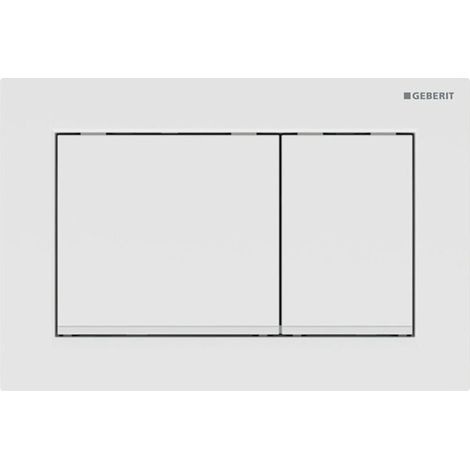 Geberit Omega20 - Plaque de déclenchement, blanc 115.080.11.1