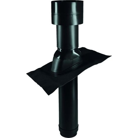 Pluggit Campana de techo aislada DN160, negro, DH160-KS