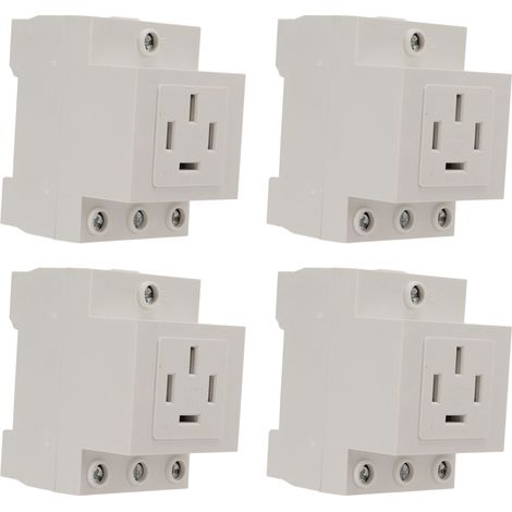 Minuterie de prise ignifuge, capacité de surcharge élevée, installation facile, prise électrique 440VAC 30-416 (Lot de 4) (1/5)