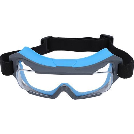 Safety glasses with ventilation, scratch and fog resistant, suitable for men and women, protect against UV rays, dust, debris or flying particles, blue (1/5)