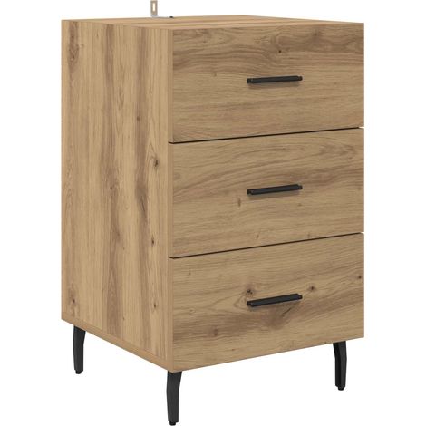 Maison Exclusive - Armadio da Notte Rovere artigianale 40 x 40 x 66 cm (1/5)