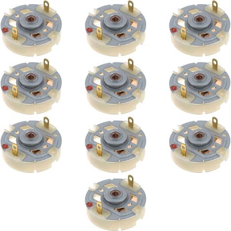 Juego de 10 accesorios para taladro con motor de escobillas de cobre RS550, portaescobillas de carbón y destornillador eléctrico.