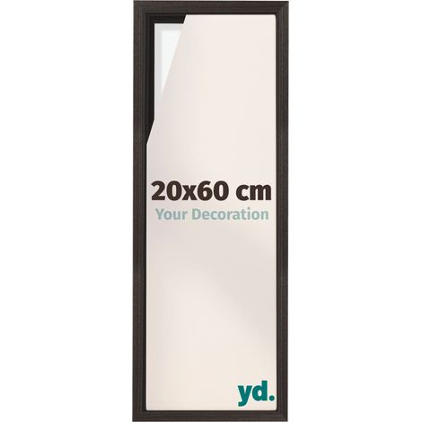 Your Decoration - Cadre flottant  - Chene Fonce - Cadre en caisse américaine pour toile sur chassis - MDF - Lyon (1/5)