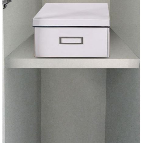 Germanvox Basic Ripiano per Armadio in legno laminato Grigio perla, disponibile in 2 misure (Ripiano L.42,7 cm) (1/2)