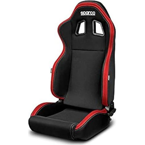 Siège baquet - SPARCO - R100 MY22 - Noir/Rouge - Réglable - Confort optimal (1/2)