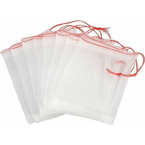 Paquete de 50 mallas antiinsectos de 10 x 15 cm para proteger plantas, frutas y flores. (1/5)