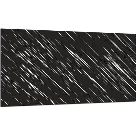 PLAQUE DE PROTECTION EN VERRE POUR CUISINIÈRE 90x52 NOIRE (1/5)