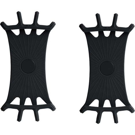 2 stuks fietstelefoonhouder avec navigatie - draaibaar, noir (1/5)